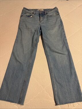 Abercrombie & Fitch Light Blue Straight-Leg Jeans